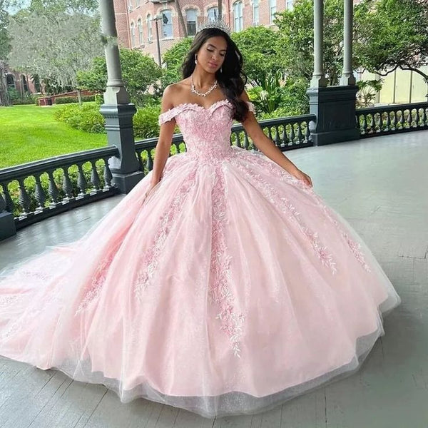 Pink Sweetheart Sweet 16 Dresses Birthday Gown Princess Ball Gown,SSR1025
