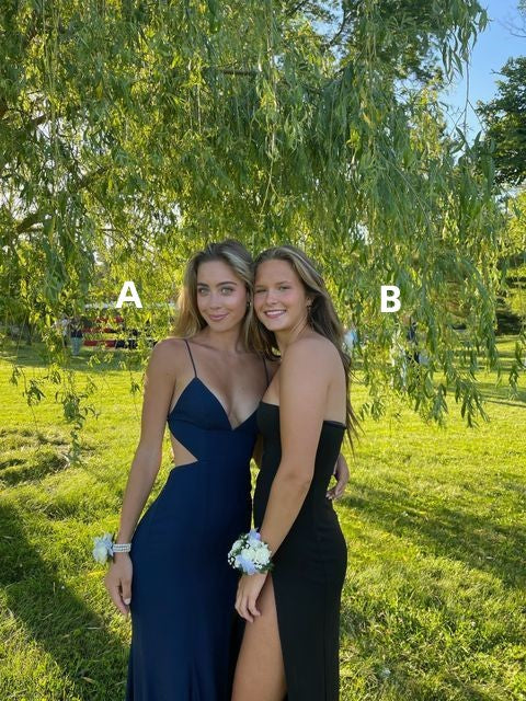 SSR1176,Simple Prom Dresses,Prom Dresses,Black Prom Dresses,Evening Dress Blue Formal Gown