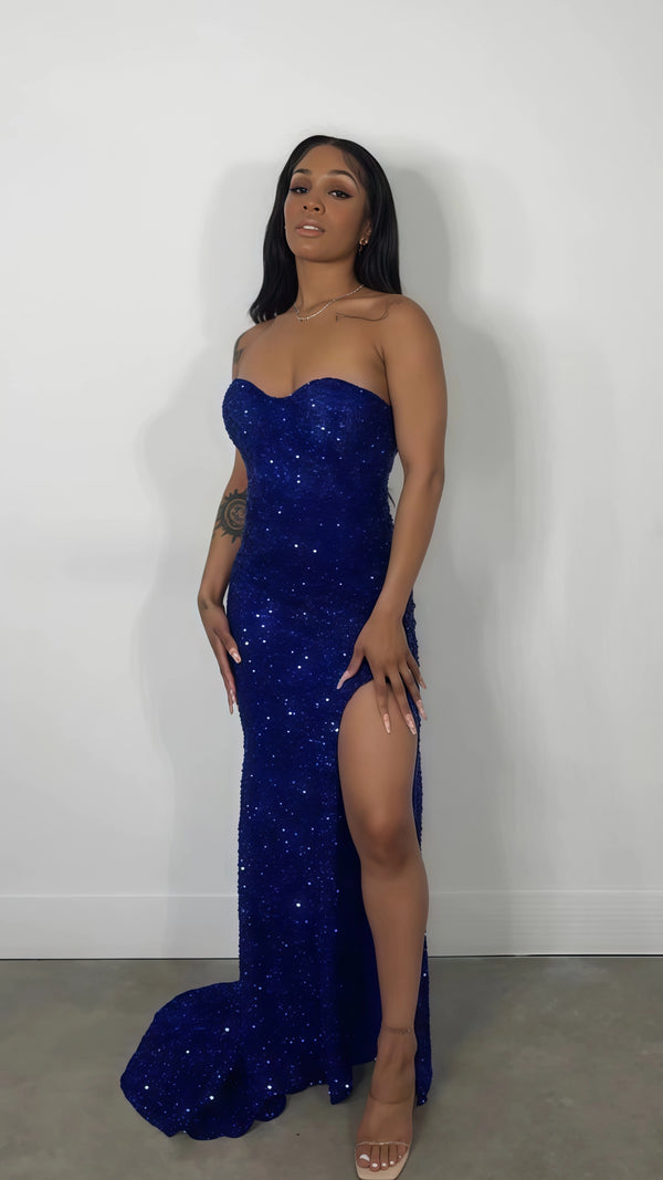 Stunning Prom Dresses, Strapless Mermaid Prom Dresses,SSR1002