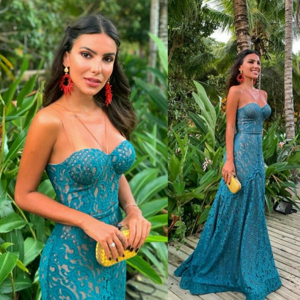 SSR1191,Sweetheart Prom Dresses,Lace Prom Evening Dresses,Mermaid Bodycon Party Dress