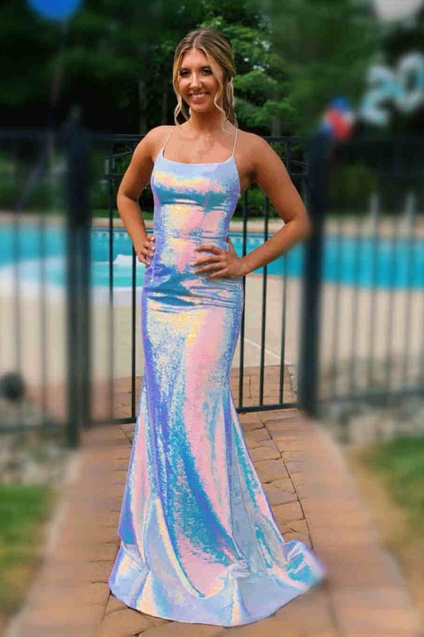 SSR1315,Unique Prom Dresses,Mermaid Evening Dress,Criss-Back Long Evening Gown