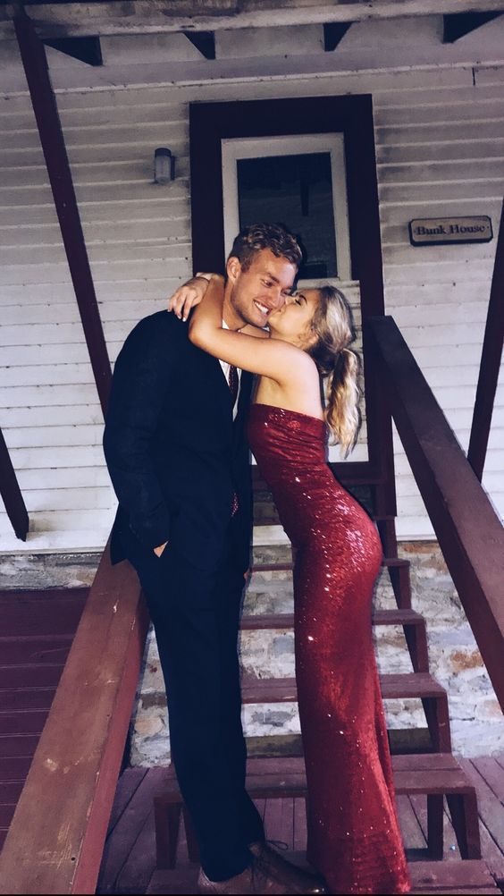 SSR0831,Strapless mermaid burgundy sequin long prom dresses