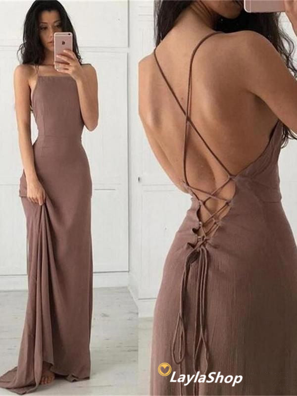 SSR0289,Long Prom Dress 2022 Evening Gown Cross Back Prom Dresses Sheath Party Gown