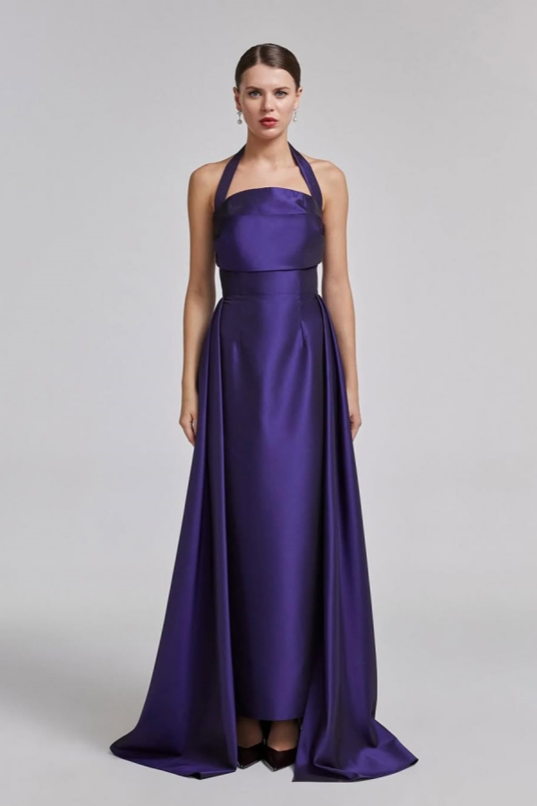 Elegant Regency Halter Strapless Prom Dress ssr0650