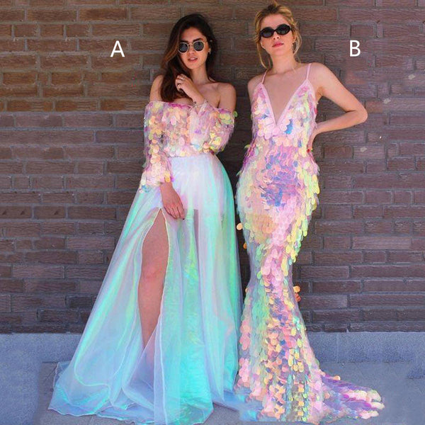 SSR0872,Mermaid Sequin Long Prom Dress Evening Long Gown