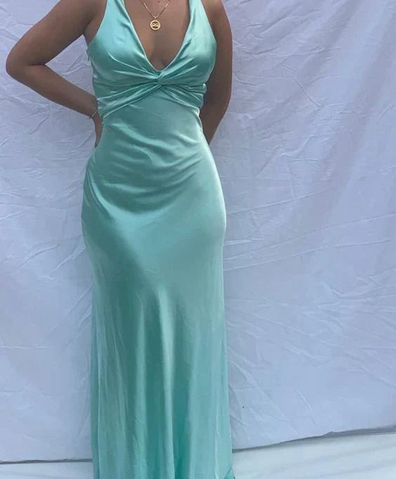 Elegant Purple V Neck Halter Vintage Prom Dress Sexy Party Dress Yellow Evening Formal Dress