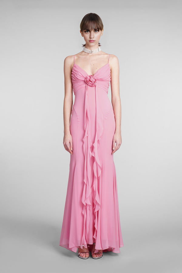 Charming Rose-pink Long Prom Dress Formal Dress Elegant Evening Party Dress