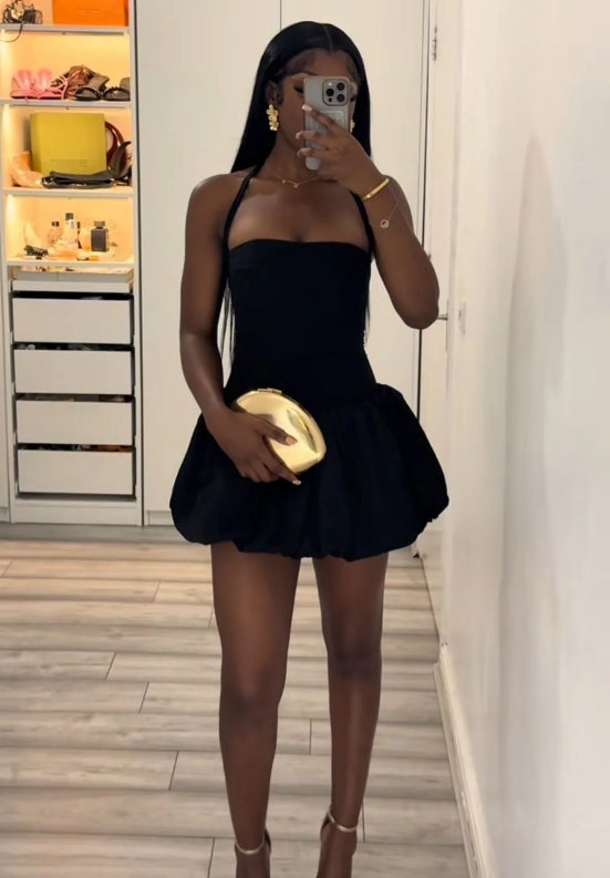 Black A Line Short Party Dress Homecoming Dress Simple Sexy Graduation Dress