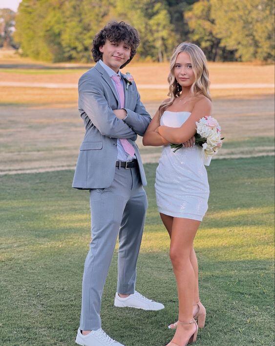 White Strapless Sheath Homecoming Dress Birthday Party Dress Formal Dress