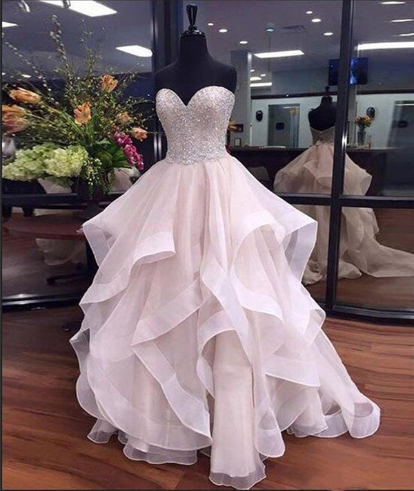 SSR0638,Strapless Prom Dresses,Long Prom Dresses,Beaded Prom Dresses,Sparkly Prom Dresses,Quinceanera Dresses,Evening Dresses,Modest Prom Dresses